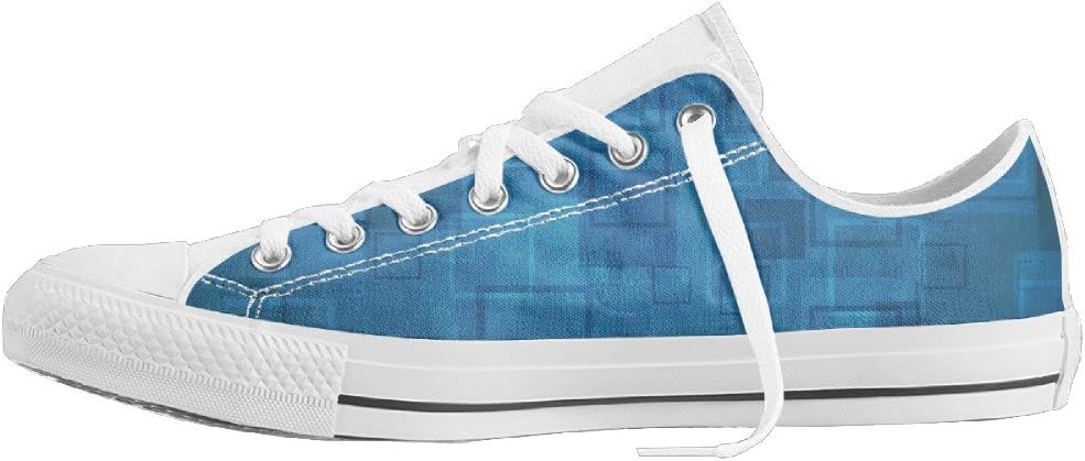 Yylook Unisex Cool-background1 Casual Low Top Lace Up Boat Sneaker Shoe 35