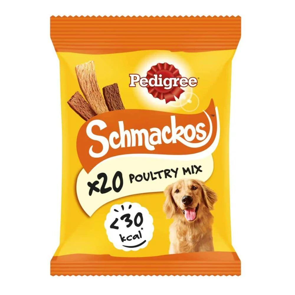 Pedigree Schmackos Dog Treats with Poultry 20 Stick