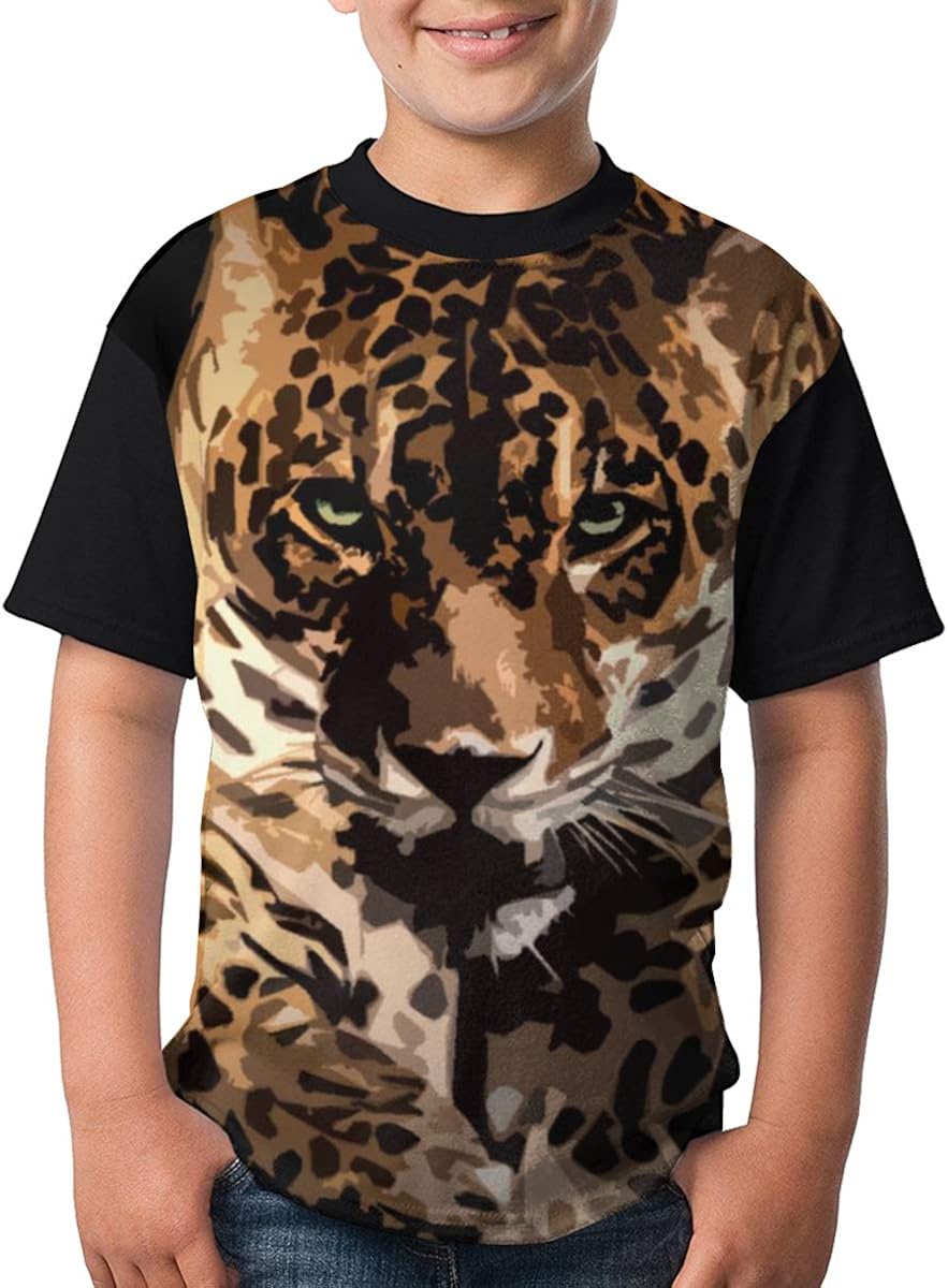 Leopard Animal Leopard TShirts Children's Tshirts Youth