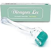 Derma Roller for Face, Beard & Body – 192 Stainless Steel Microneedling Roller for Personal Grooming – Lightweight Handle with Storage Case