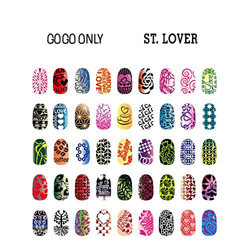 Gogoonly Nail Art Stamp Plate Collection St. Lover - Huge Size Stamping Image Plates Manicure Nail Designs DIY-BH000482