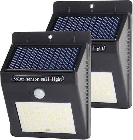 Solar Lights Outdoor 40LED, 3 Optional 