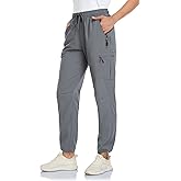 VEOBIKE Women's Cargo Hiking Pants Camping Fishing Drift Quick Dry Water Resistant UPF50+ Workout Travel Pants 5 Zip Pockets