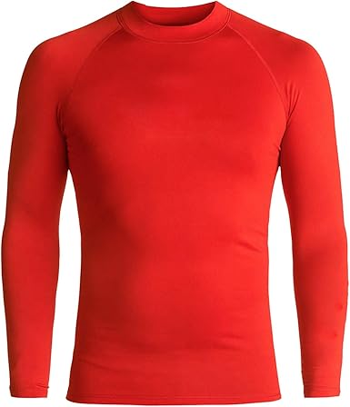 red spandex long sleeve shirt
