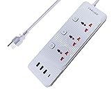 FANLIDE Universal Power Strip with USB C, 3 Outlets