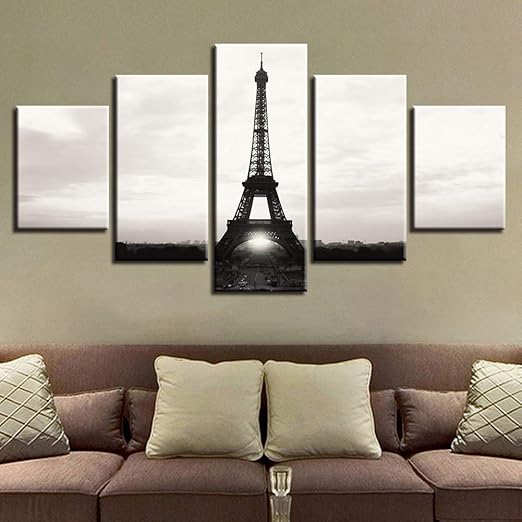 Moderna Torre Eiffel Cuadros En Lienzo Arte De Pared Pintura