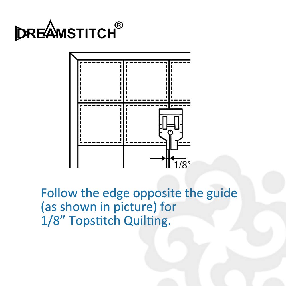 SA125, ESG-QF 1/4 inch Snap On Quilting Patchwork Presser Piecing Foot for Babylock,Brother,Elna,Simplicity,Singer Sewing Machine ALT : XA3805021,076838, 492110-20, BL37-QF, BL66-QF