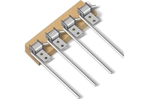 COROTC 4Pcs Exhaust Hanger, Heavy Duty Stainless Steels Exhaust Hangers Muffler Hanger, Universal Exhaust Hanger Rod Kit for Car Exhaust System. 3/8" Rod 10" Long (4)