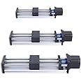 Linear Guide Rail Slide Stage Table with 23 Nema Stepper Motor, Linear Stage Actuator, Linear Slide Guide Rails Ball Screw Guide Sliding Table Slide Rail 200/100mm Stroke (100mm)