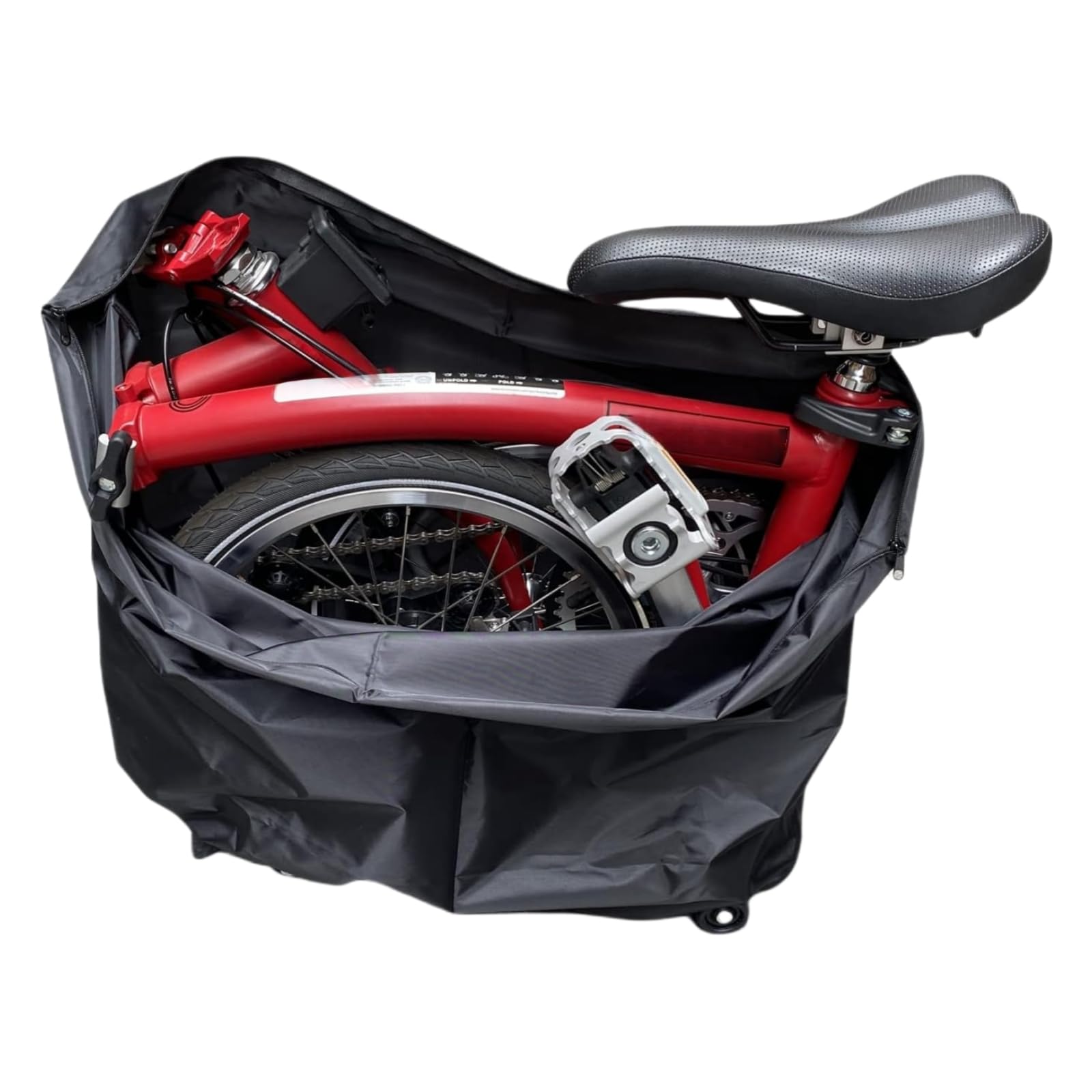 NELboNs Folding Bike Carry Cover Sleeve Compatible with Bromp ton Folding Bicycle Waterproof Travel Cover for Air Plane, Train, Car Travel