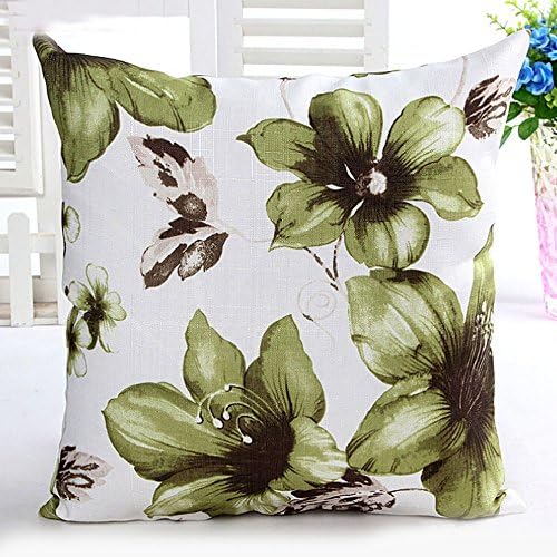 Beautyvan Comfortable Flowers Pattern Sofa Bed Home Decor Pillow Case (Green)