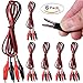Alligator Clips Jumper Wires, AUSTOR 6 Groups Test Leads Set with Double-end Alligator Clips Electrical, 1M