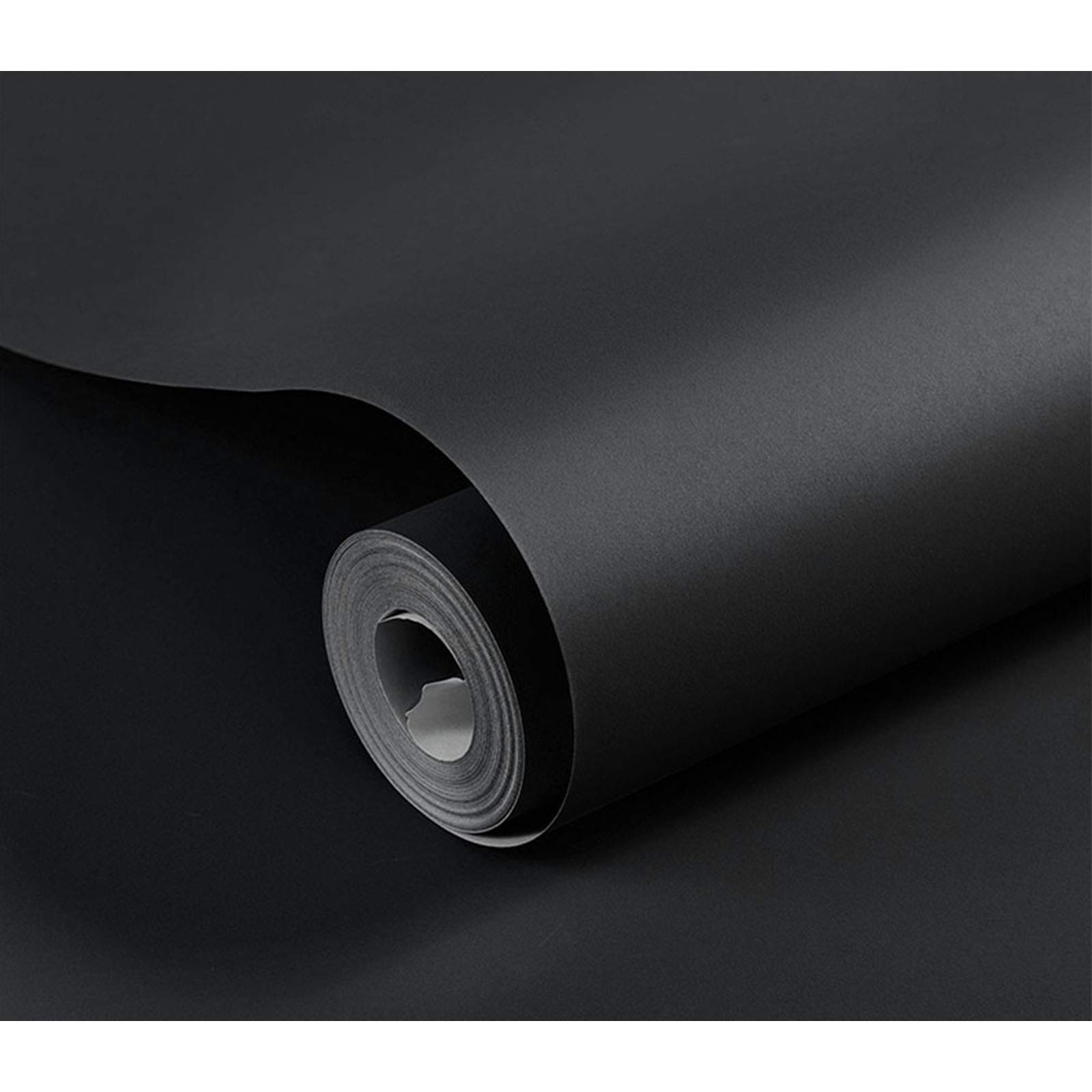 No branded Elinala Self Adhesive Wallpaper, Vinyl Wallpaper, 40CM x 5M Thick and Fine-Textured Waterproof Contactable Wallpaper for Kitchen Furniture, Bedrooms and Bathrooms (Black)