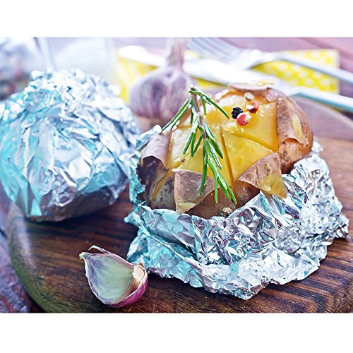Aluminum Foil Silver Paper Wrap 750 Square Foot Roll 11.8"x750'