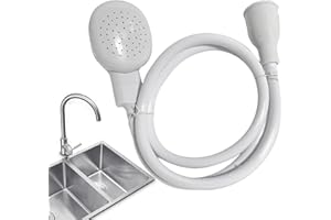 MINGXIONG 3.28FT/1M Sink Spray Hose,Faucet Sprayer Hose,Sink Hose Attachment for Portable Hand Held Shower Head Sprayer,Shampoo Sprayer Hose for Bathing Baby,Pets,Washing Hair,Rinsing Vegetables