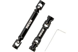 MEUS RACING Stainless Steel TRX4M Driveshaft, Drive Shaft for Traxxas 1/18 TRX4M High Trail K10/F150 RC Crawler Upgrade Parts