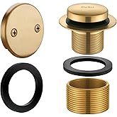 Two-Hole Style Tip-Toe Bathtub Drain Kit, Champagne Bronze
