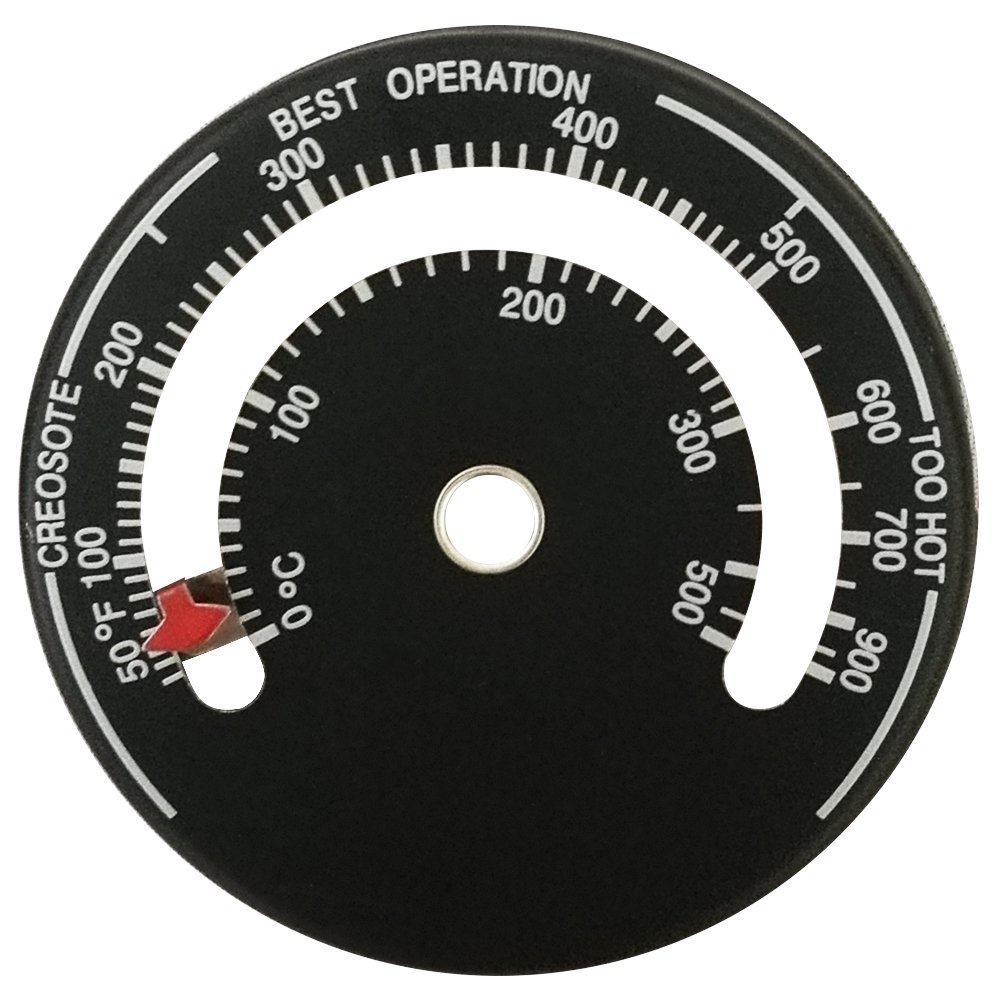 Stove Flue Pipe Thermometer Temperature Gauge for Log Burner