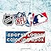Sports Logos Coloring Book: MLB / NFL / NHL / NBA - Team logos to color! Unique birthday gift / present idea. 179409623X Book Cover