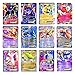 100pcs Poke Cards TCG Style Card, Mega EX Cards Full Art, Includes 80 EX Cards 20 GX Cards Look Alikes