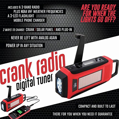 Epica-Digital-Emergency-Solar-Hand-Crank-AMFMNOAA-Radio-Flashlight-Smartphone-Charger-with-NOAA-Certified-Weather-Alert-Cable-ONE-CABLE-DOES-ALL