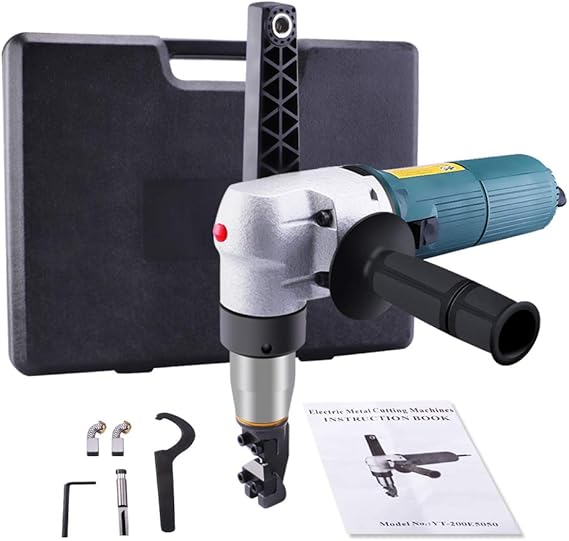 Electric Metal Nibbler, ZFE Electric Sheet Steel Nibbler Metal Shear with High Speed Rotor for