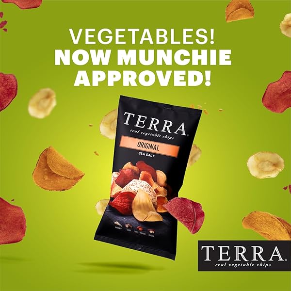 TERRA VEGETABLE CHIPS, ORIGINAL CHIPS WITH SEA SALT, 6.8 OZ