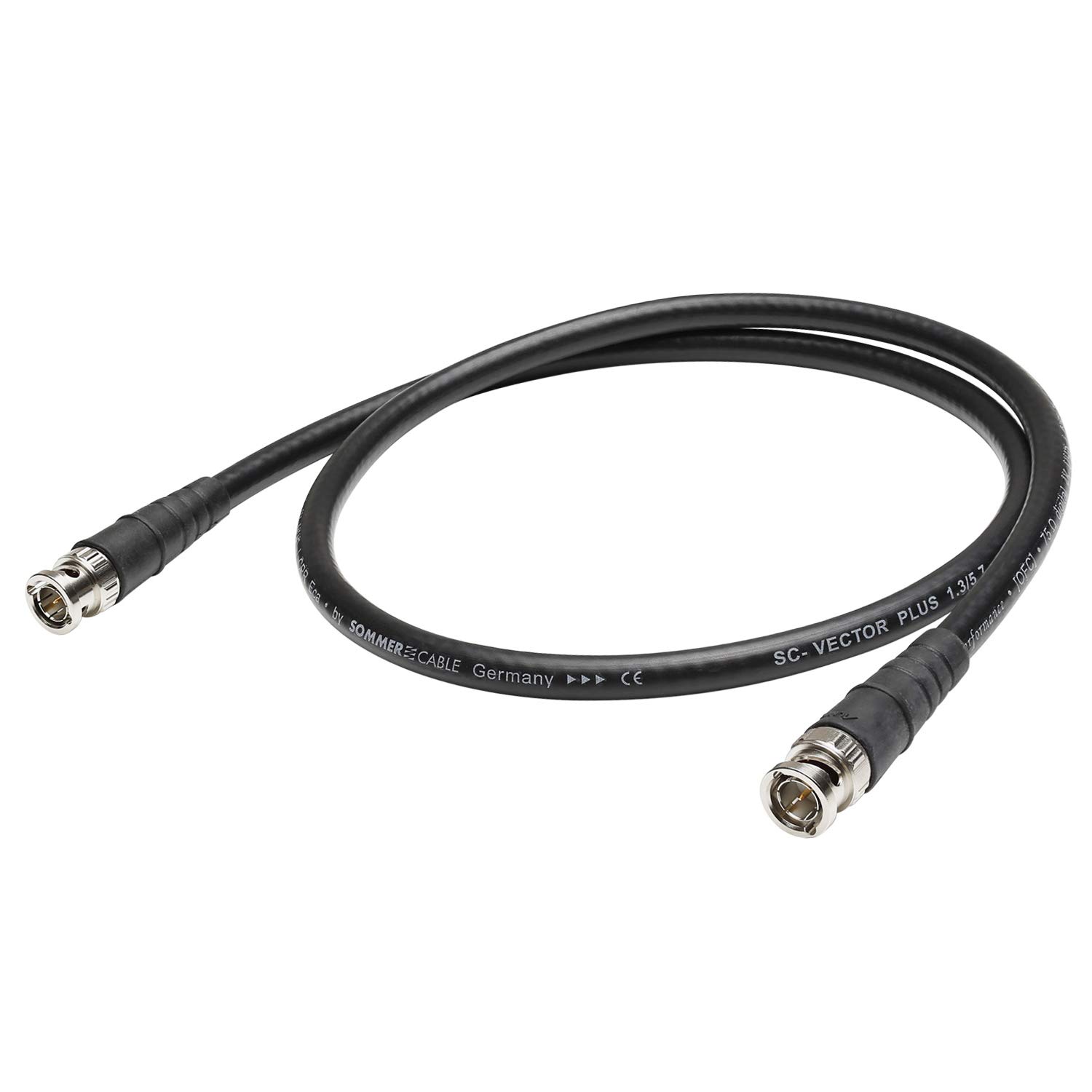 Sommer Cable 12G 6G SDI 4K 4:4 BNC Video Patch Cable HD-SDI SC-Vector 1.3/5.7 1 x 1.30 mm2 Male BNC1.3/5.7-6G - VZ6G-0500-SW-SW