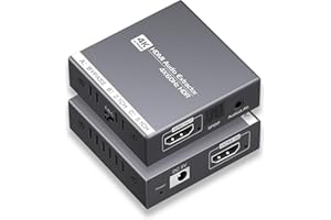 RYXN HDMI 2.0 Audio Extractor 4K 60Hz, HDMI to Optical and 3.5mm Audio Adapter for PS4/5, Fire Stick, Speakers, Headphones, Blu-ray Player