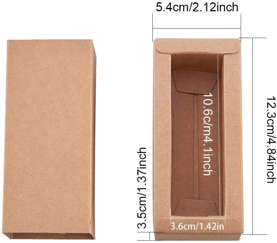 Ritapreaty 20PCS Kraft Paper Boxes, Candy Dessert Packaging Kraft Durable Paperboard for Wedding Birthday Holiday Celebrations Christmas Party