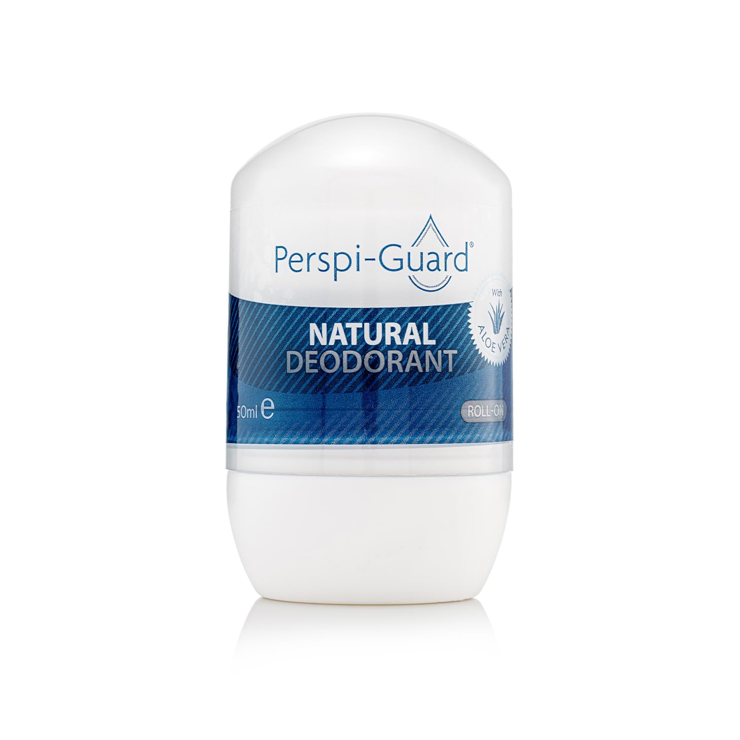 Perspi-Guard Natural Deodorant Roll-On for Women & Men, Aluminium Free, Long-Lasting Odour Protection, Aloe Vera, Vegan, Paraben Free, 50ml