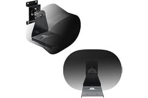 shinar Metal Wall Mount Compatible with Sonos Era 300 Swivels up to 360° / Tilts -70° / +70° Rotation Without Adjusting Screws Max. 12 kg (2-Pack, Black)