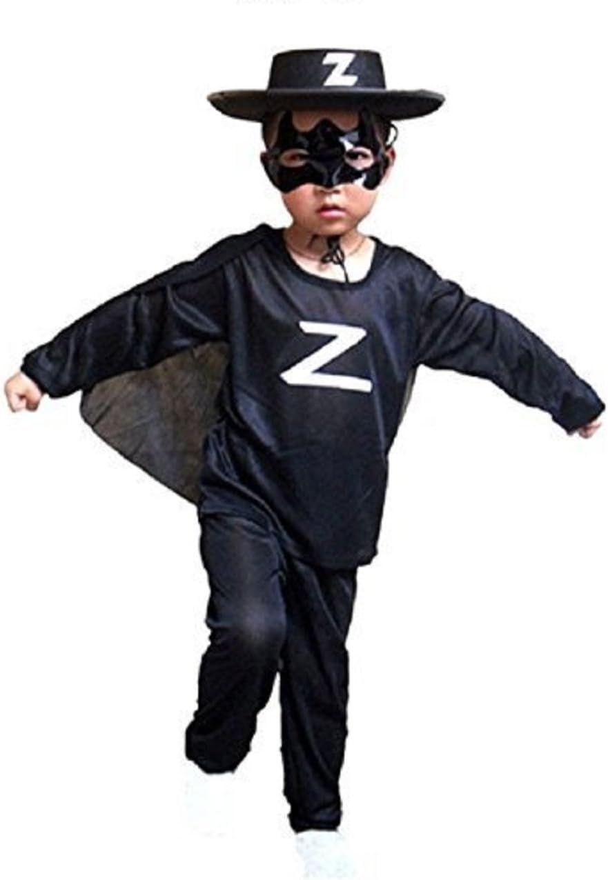 Costumi Cesar 8/10 anni O858-006 Costume da Zorro per bambino colore: Nero  urban-earth.co.uk