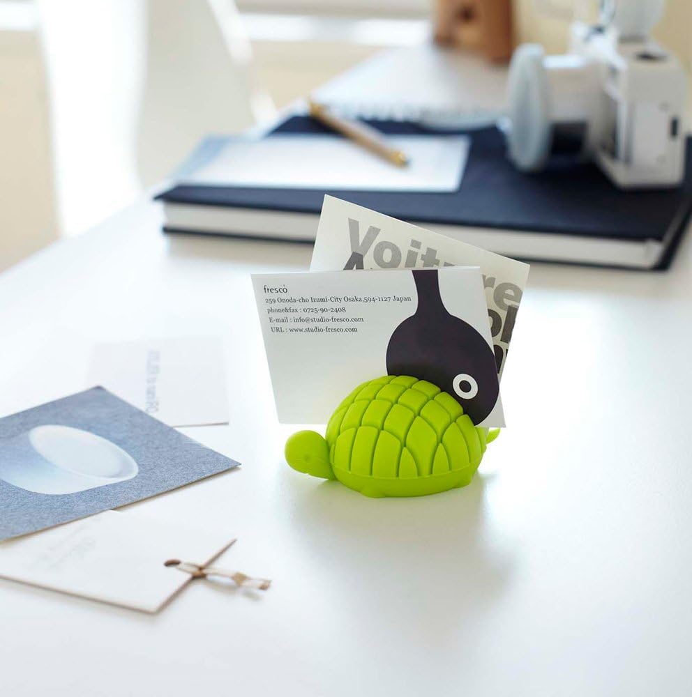 YAMAZAKI home 7407 Silicone Animal Card-Holder – Paper Organizer for Desk or Office, Brown: Home & Kitchen