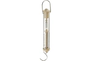 Ajax Scientific ME505-1000 Plastic Tubular Spring Scale, 1000g/10N Weight Capacity, Brown