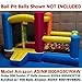 My Bouncer Little Castle 88" L x 118" W x 72" H Bounce House Bopper w/ Built-in Ball Pit; Hoop & Step ( Required Minimum 500 Jumbo 3" Balls-NOT Included, Large Floor Space Required !!! ) primary