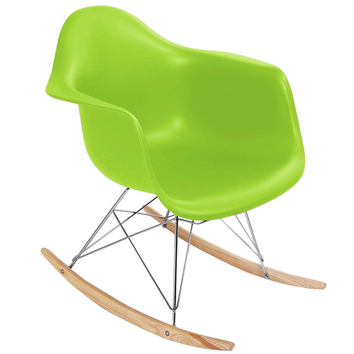 Amazon Com Ghp Green Plastic Beech Wood Rocker Runner Mid