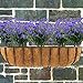 Artificial Fake Flowers, 4 Bundles Outdoor UV Resistant Greenery Shrubs Plants Indoor Outside Hanging Planter Home Garden Decor(Blue)