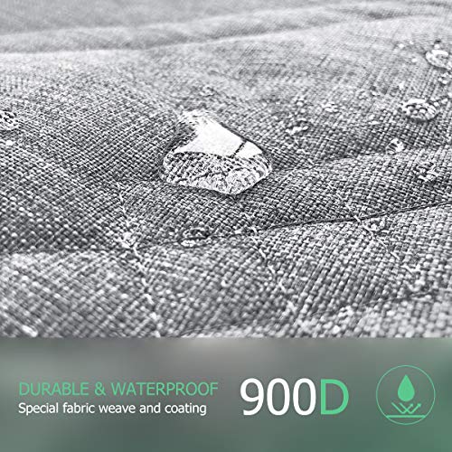 LIFEFAIR Back Seat Covers for Dogs, 100 Waterproof Dog Car Seat Cover with Mesh Window, Scratch