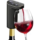 JINJUNYE Electric Wine Dispenser, One-Touch Decanter, 1-999ML Dispensing Set, Power Bank & Self-Clean, Automatic Wine Aerator