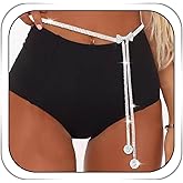 CanB Bow Rhinestone Waist Belt Silver Thin Belts Crystal Chain Belt for Women