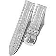 BINLUN Leather Watch Band Genuine Calfskin Replacement Watch Strap Quick Release Crocodile Pattern 10 Colors 13 Sizes for Men Women(10mm,12mm,14mm,16mm,17mm,18mm,19mm,20mm,21mm,22mm,23mm,24mm)