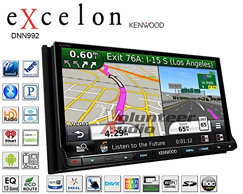 Kenwood eXcelon DNN992 6.95 Inch Touchscreen Navigation Receiver