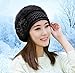 HINDAWI Winter Hats for Women & Men Slouchy Beanie Skull Caps Warm Snow Ski Knit Hat Cap Black
