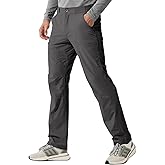 FREE SOLDIER Men's Outdoor Cargo Hiking Pants with Belt Lightweight Waterproof Quick Dry Tactical Pants Nylon Spandex