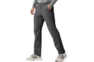 FREE SOLDIER Men's Outdoor Cargo Hiking Pants with Belt Lightweight Waterproof Quick Dry Tactical Pants Nylon Spandex