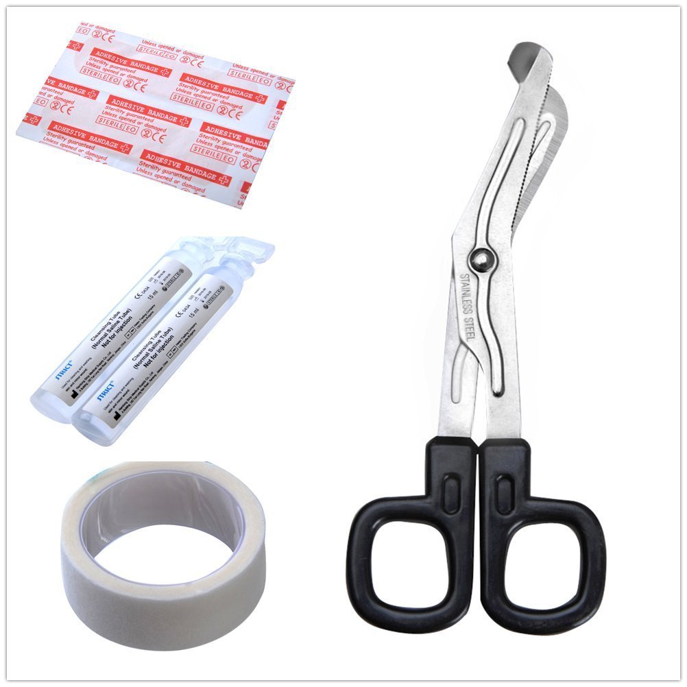 RISEN Medical First Aid Kit Bag- Hospital Emergency Survival Supplies for Traveling, Hiking, Camping, Home, Auto, Portable, Lightweight