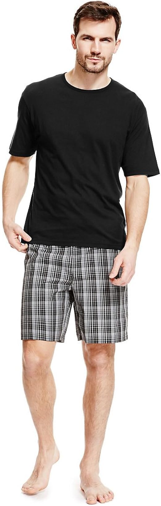 marks and spencer mens pyjama shorts