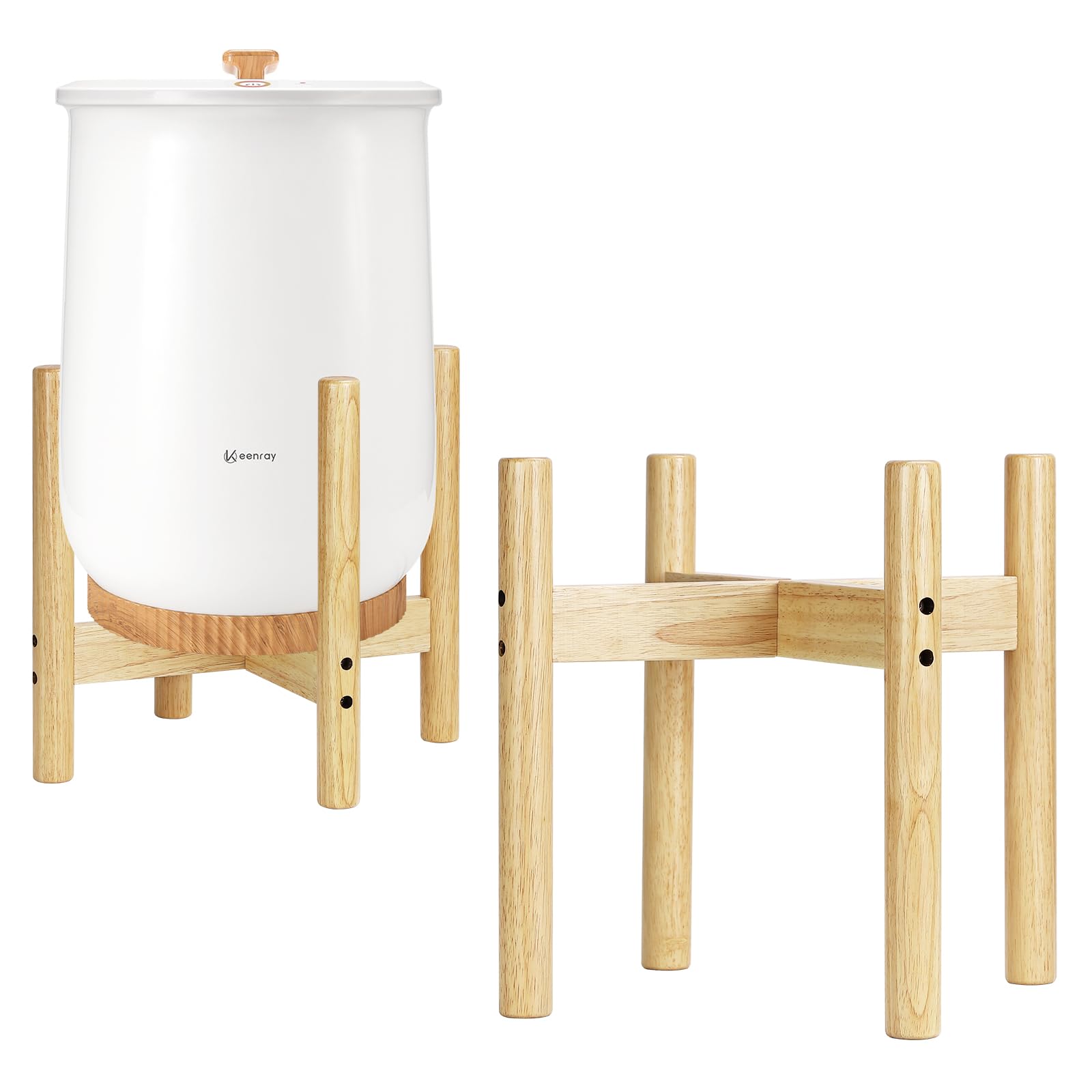 Photo 1 of Keenray Wooden Adjustable Stand for Towel Warmers, Solid Wood Stand to Fit Different Sized Towel Warmers(8’’-15’’), Ideal Stand Accessories for Bathroom