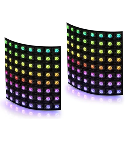 10Pieces WS2812B 2x2 4-Bit Full Color 5050 RGB LED Lamp Panel